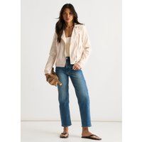 Bikerjacke aus strukturiertem Cord