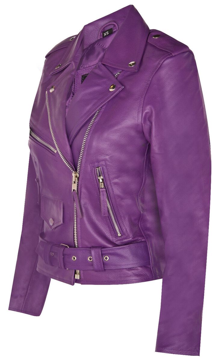 Klassische Slim-Fit Leder-Bikerjacke