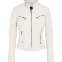 Slim-Fit Bikerjacke aus Leder