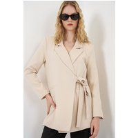 Blazer mit seitlichem Schleifenverschluss