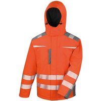 Warnschutz-Softshelljacke mit Kapuze