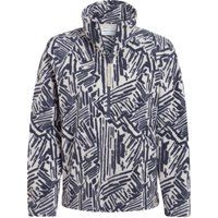 Geometrisch bedrucktes Half-Zip Fleece