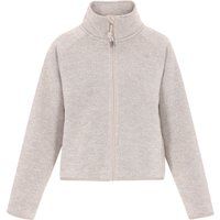 Weiche Melange-Fleecejacke