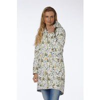 Wasserdichter Parka mit Blumenmuster
