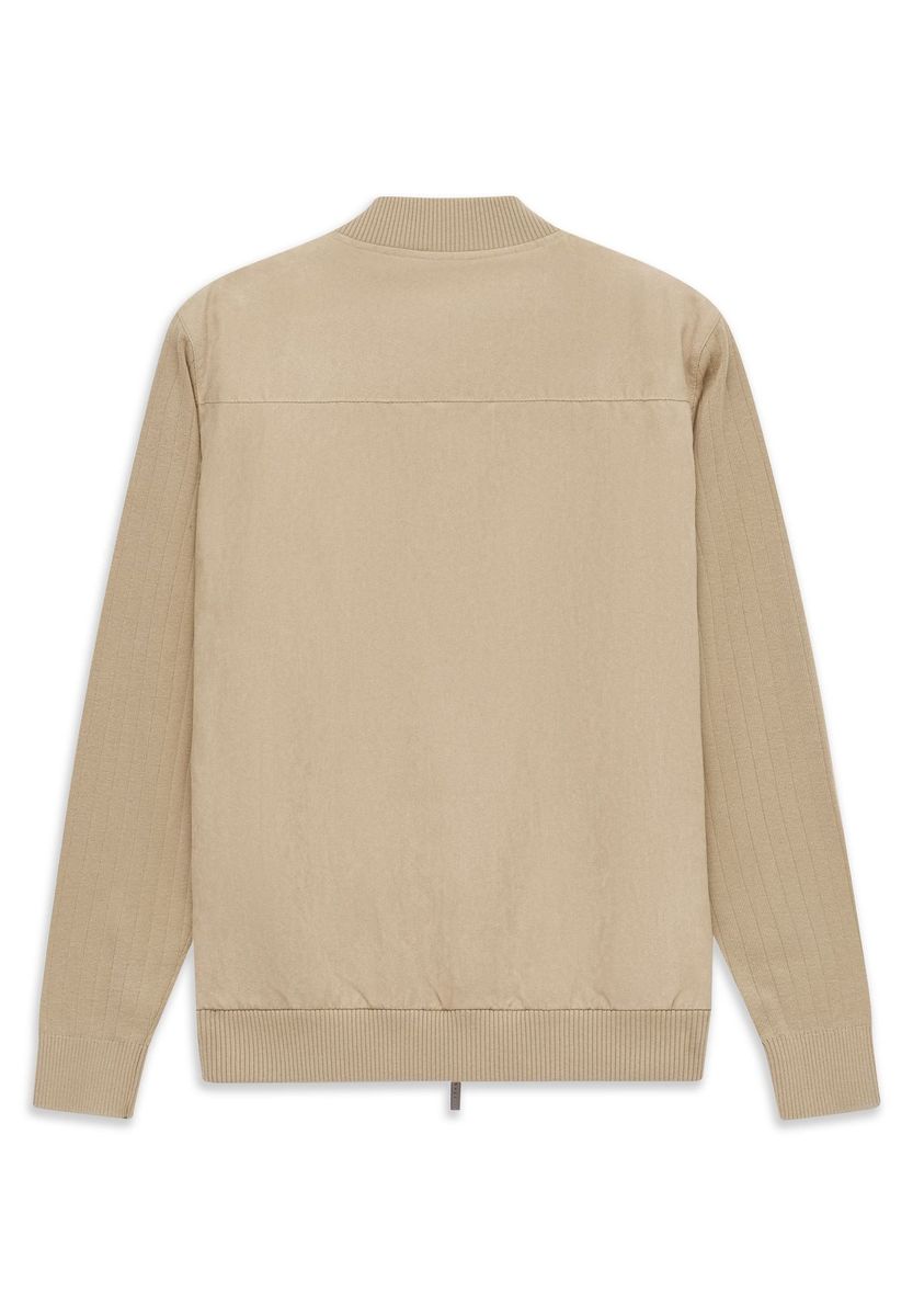 Moderne Strickärmel Bomberjacke