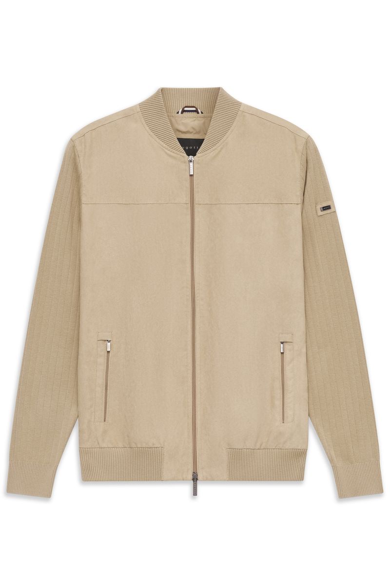 Moderne Strickärmel Bomberjacke