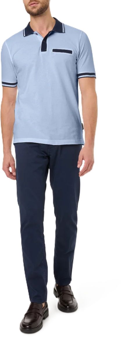 Kurzarm-Polohemd mit Kontrastdetails