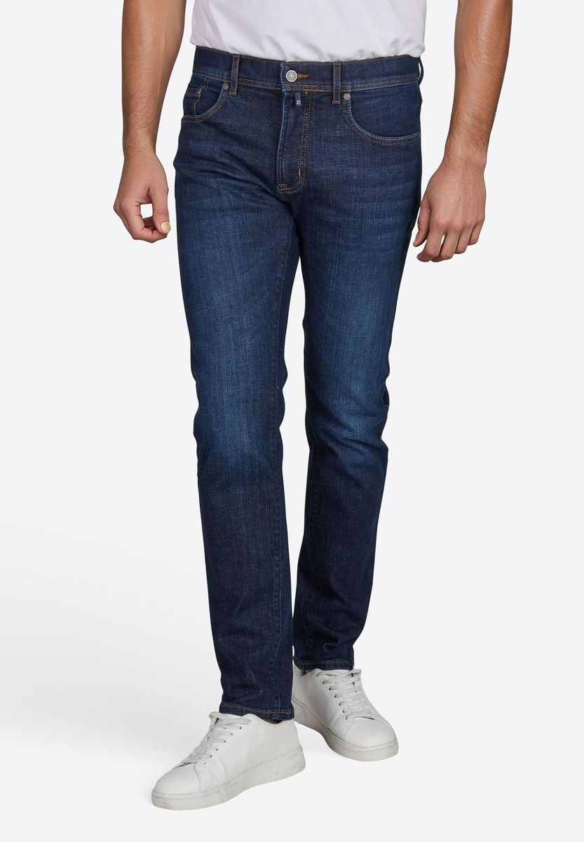 Klassische Straight-Leg Jeans mit dunkler Waschung