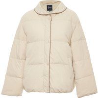 Gesteppte Pufferjacke mit Rundhalskragen