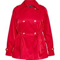 Zweireihige Rote Utility-Jacke