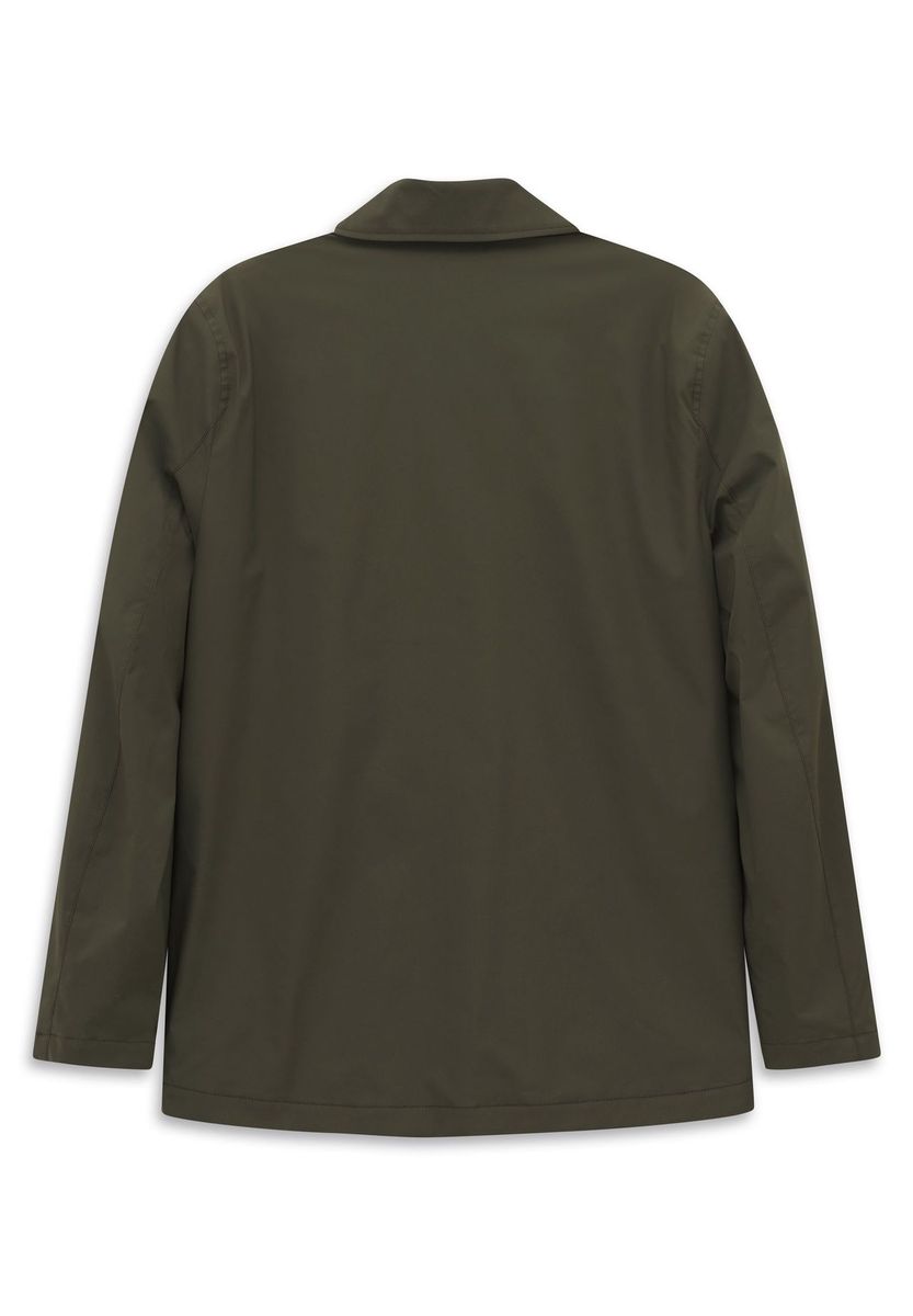 Grüne Übergangsjacke mit vier Taschen