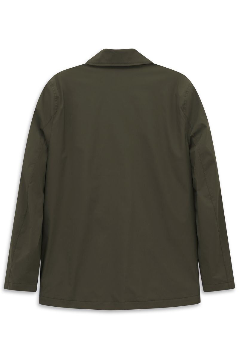 Grüne Übergangsjacke mit vier Taschen