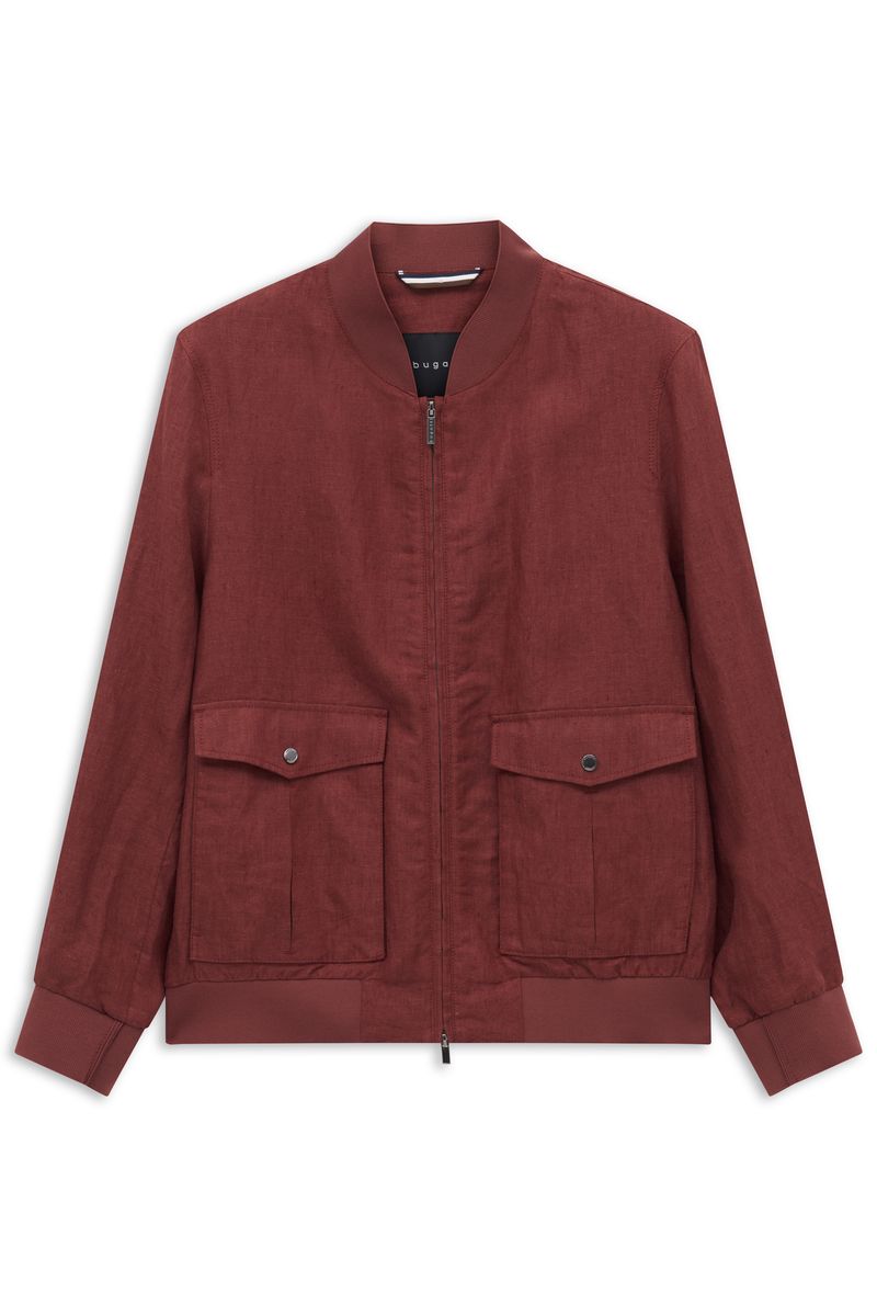 Moderne Blousonjacke aus Leinenmischung