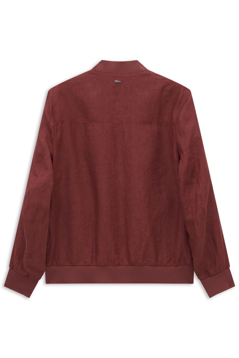 Moderne Blousonjacke aus Leinenmischung