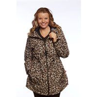 Funktionale Regenjacke mit Leopardenmuster