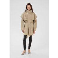 Moderner architektonischer Trenchcoat mit Cape