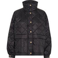Gesteppte Jacke im Materialmix-Look