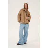 Boxy Strukturierte Jacke mit weiten Ärmeln