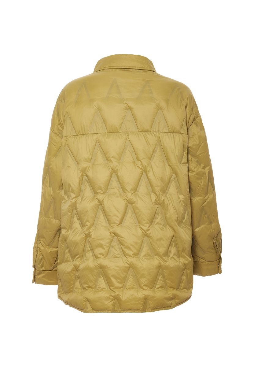 Oversize-Steppjacke mit Zickzack-Muster