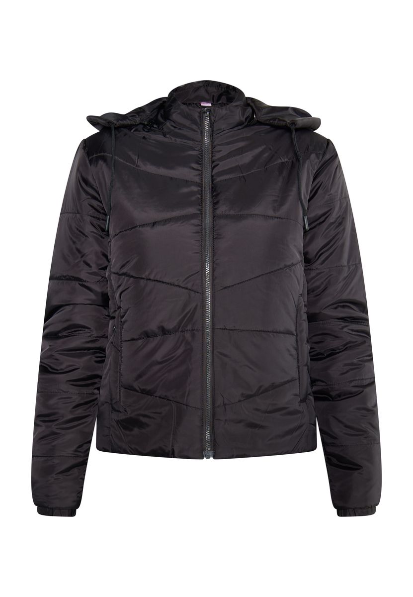 Leichte Kapuzenjacke mit schräger Steppung