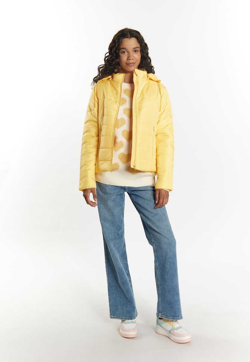 Leicht wattierte Steppjacke mit Kapuze