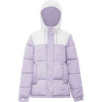 Zweifarbige Kapuzen-Steppjacke