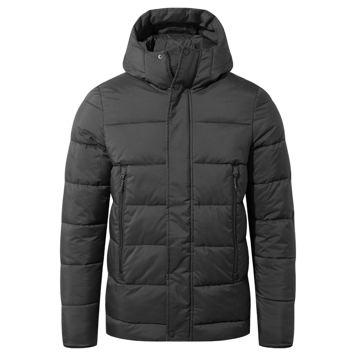 Isolierte Gesteppte Outdoor-Jacke mit Kapuze