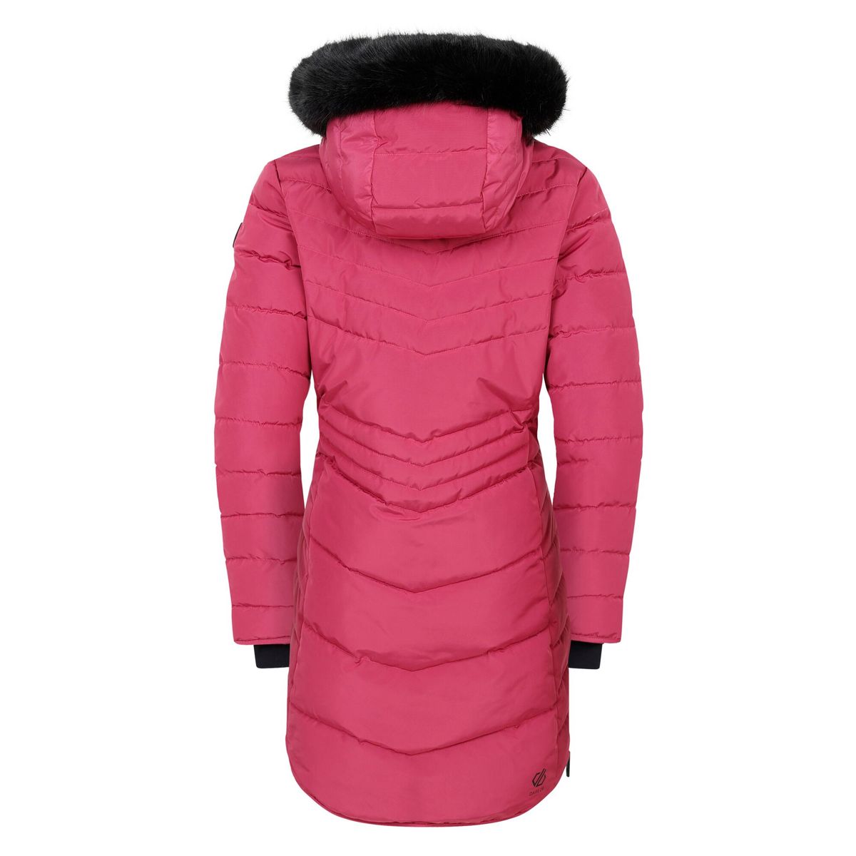 Wattierte Midi-Steppjacke mit Kapuze