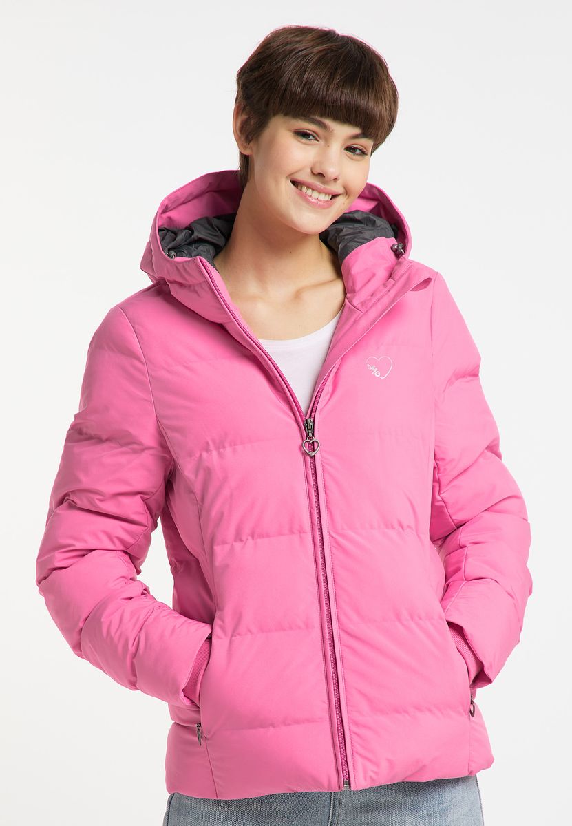 Gesteppte Winter-Pufferjacke mit Kapuze