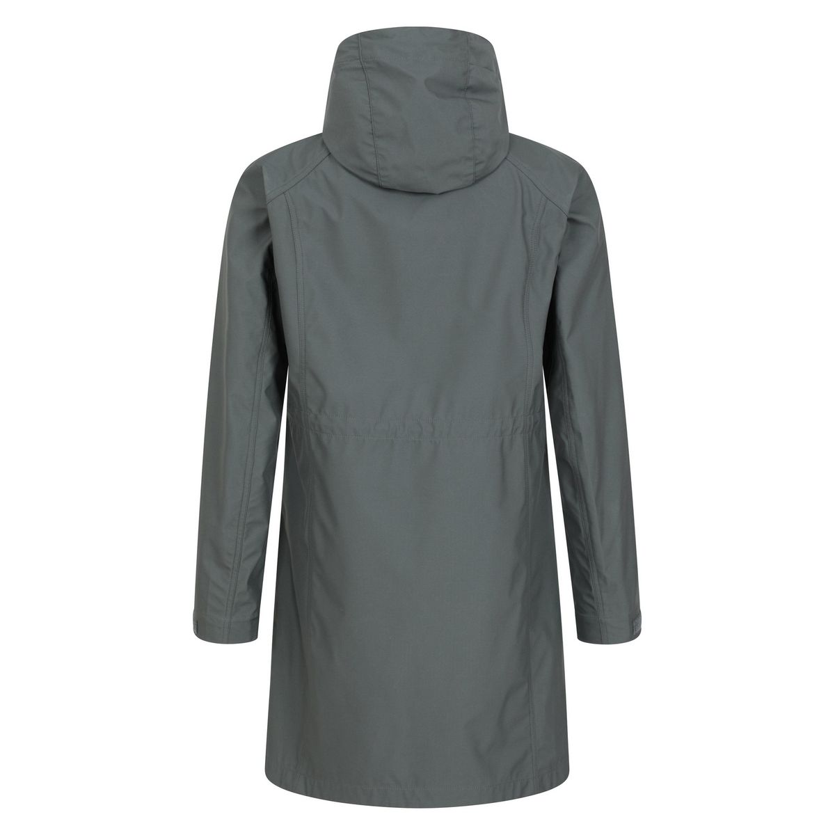 Lange Softshelljacke mit Kapuze