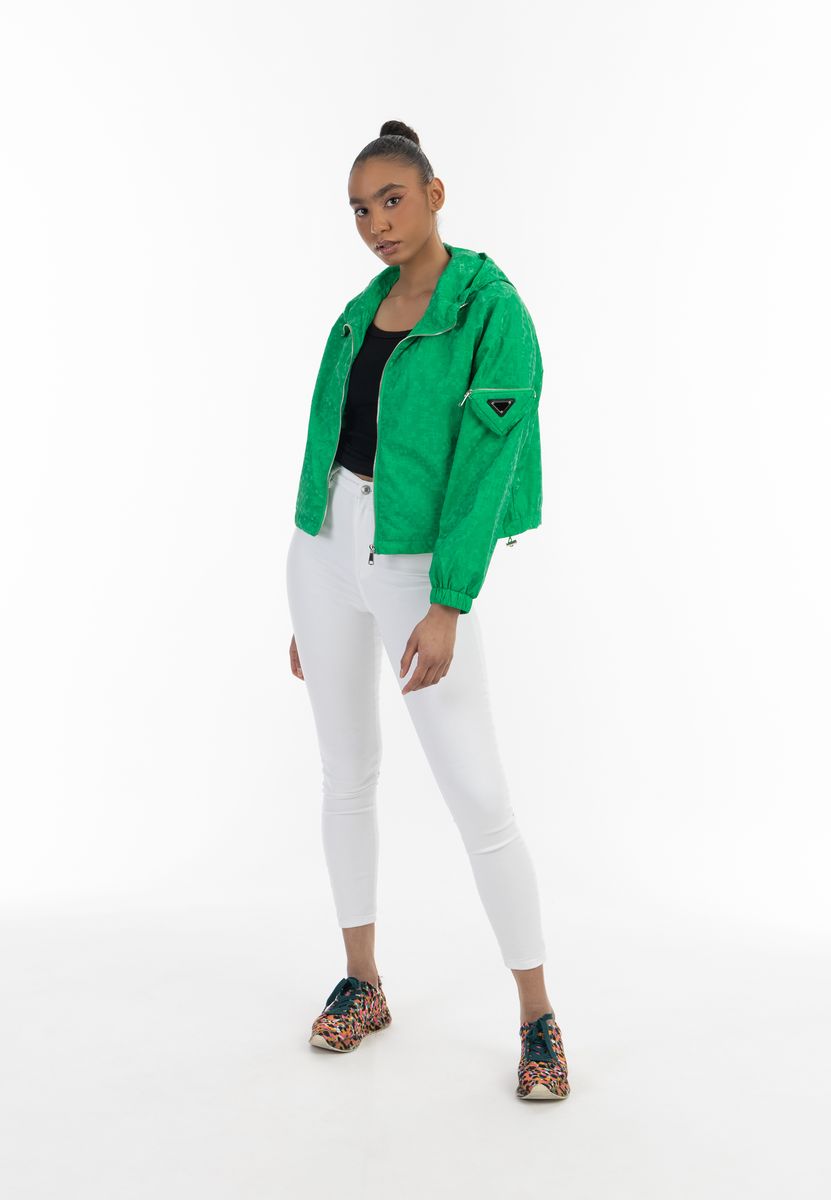 Kapuzenjacke im Cropped-Stil