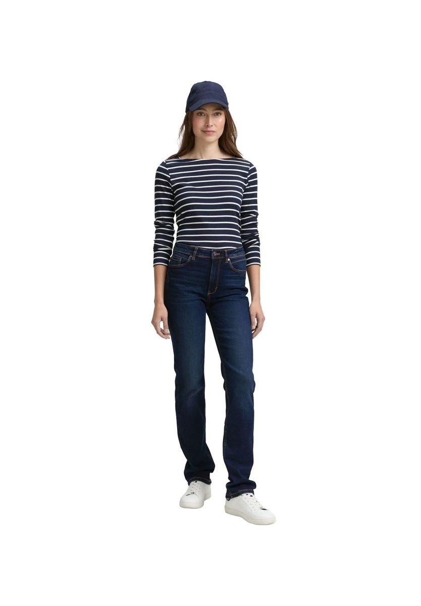 Gerade geschnittene Jeans mit hohem Bund