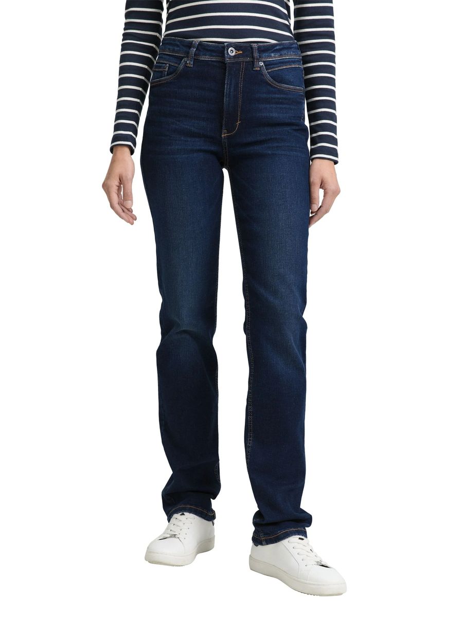 Gerade geschnittene Jeans mit hohem Bund