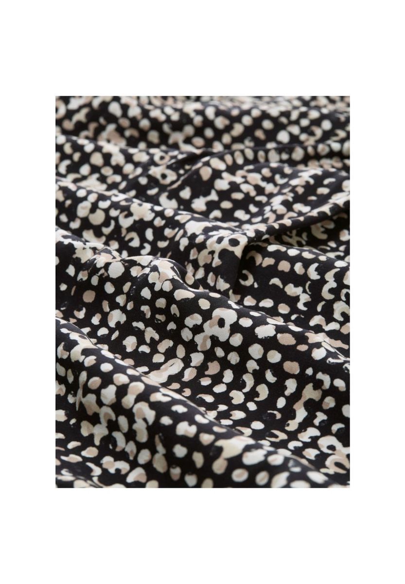 Bluse mit Strukturmuster und 3/4-Ärmeln