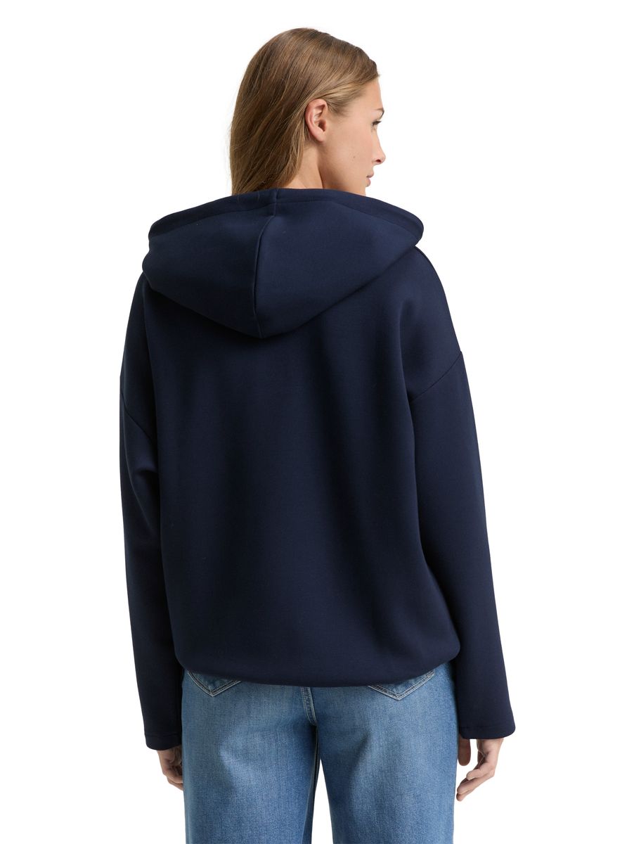 Kapuzenpullover mit Kordelzugsaum und lockerer Passform