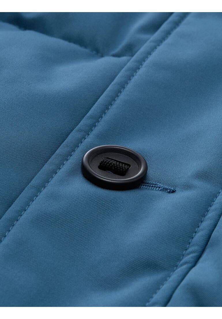 Kapuzen-Pufferjacke mit Reißverschlusstaschen