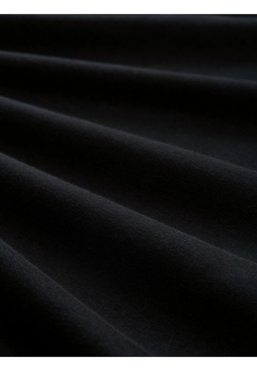 Basic schwarze Herren-Kapuzenjacke mit Reißverschluss