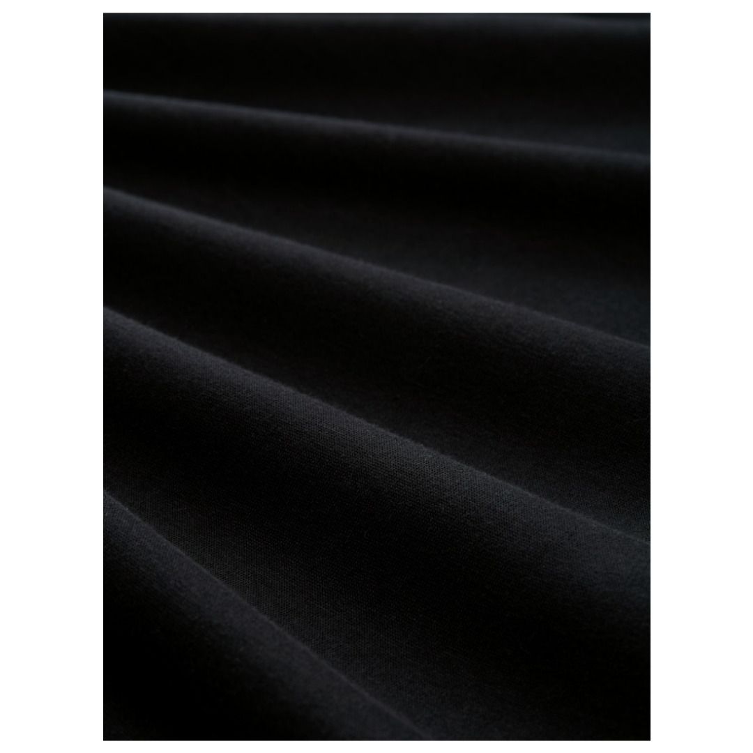 Basic schwarze Herren-Kapuzenjacke mit Reißverschluss