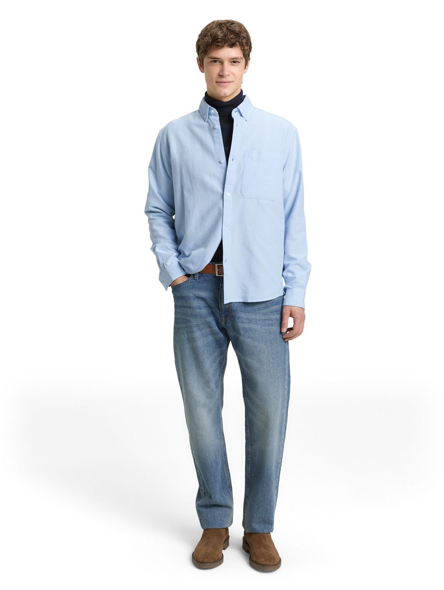 Freizeithemd mit Button-Down-Kragen