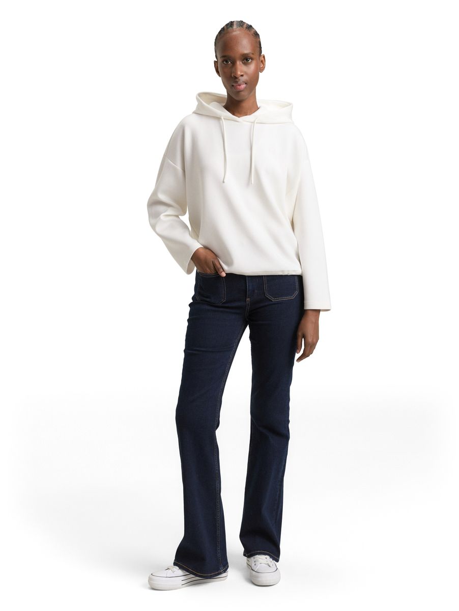 Kapuzenpullover mit Tunnelzug und Saum