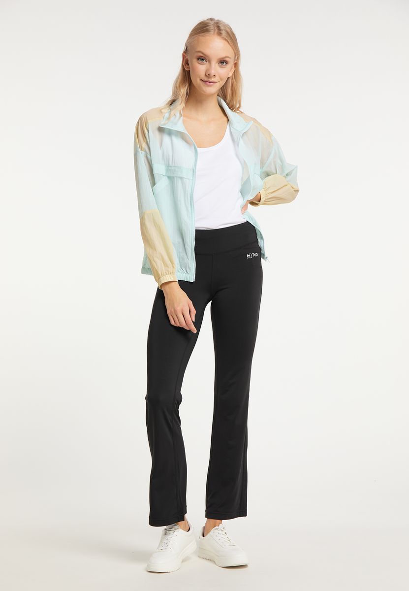 Leichte transparente Color-Block-Windjacke