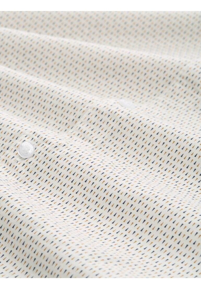 Tailliertes Langarm-Popeline-Hemd aus Baumwolle