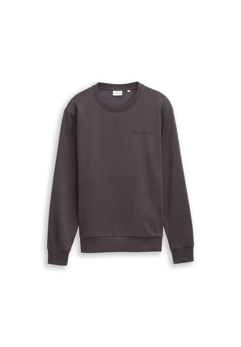 Klassisches Baumwoll-Sweatshirt mit Rundhalsausschnitt