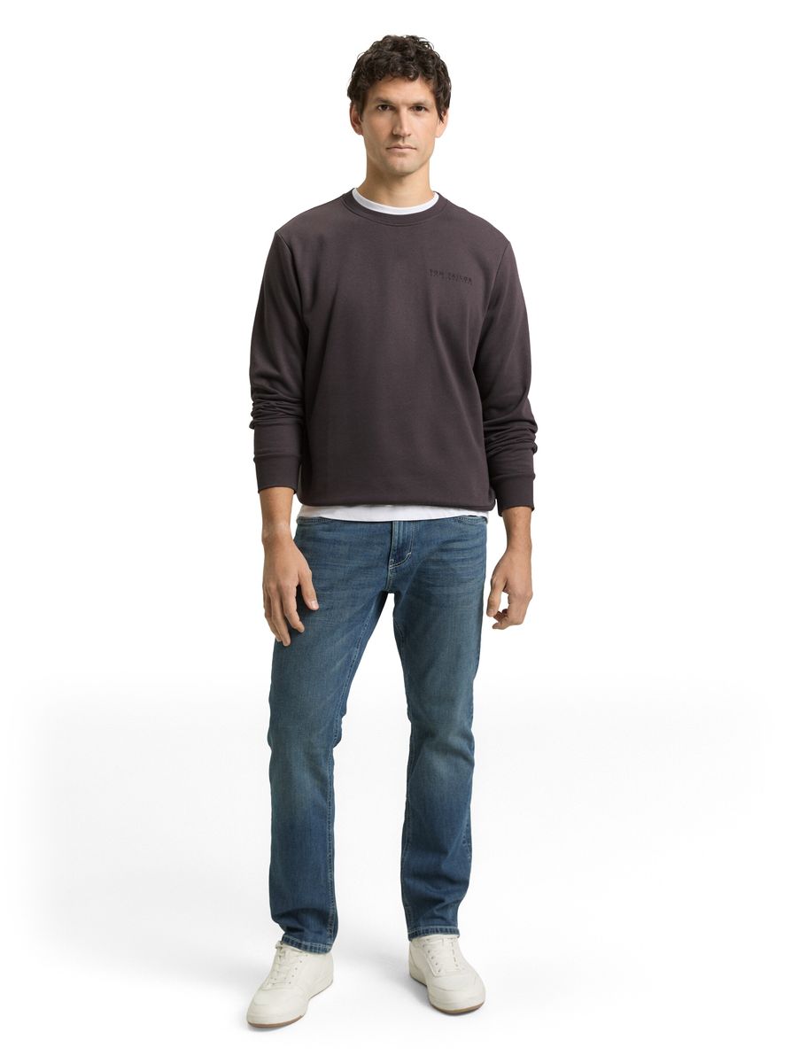 Minimalistisches Sweatshirt mit Rundhalsausschnitt