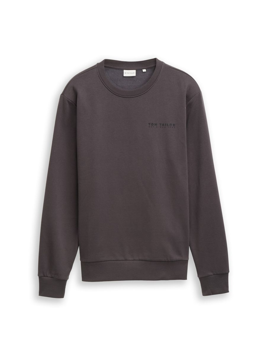 Minimalistisches Sweatshirt mit Rundhalsausschnitt