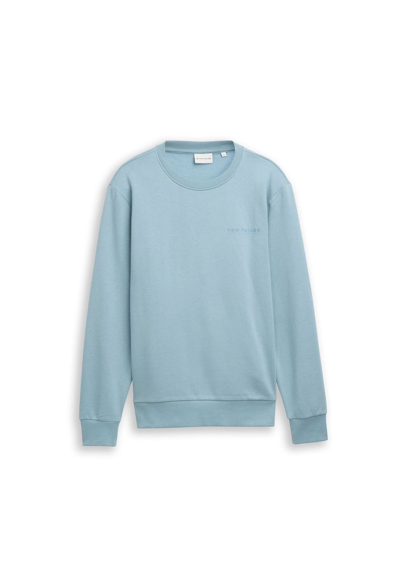 Klassisches Baumwoll-Sweatshirt mit Rundhalsausschnitt