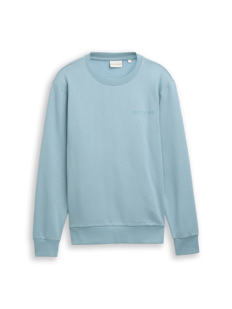 Klassisches Baumwoll-Sweatshirt mit Rundhalsausschnitt