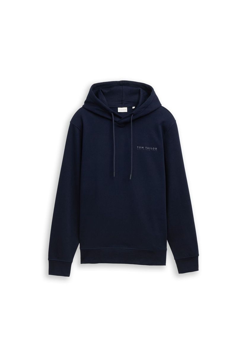 Klassischer marineblauer Kapuzenpullover