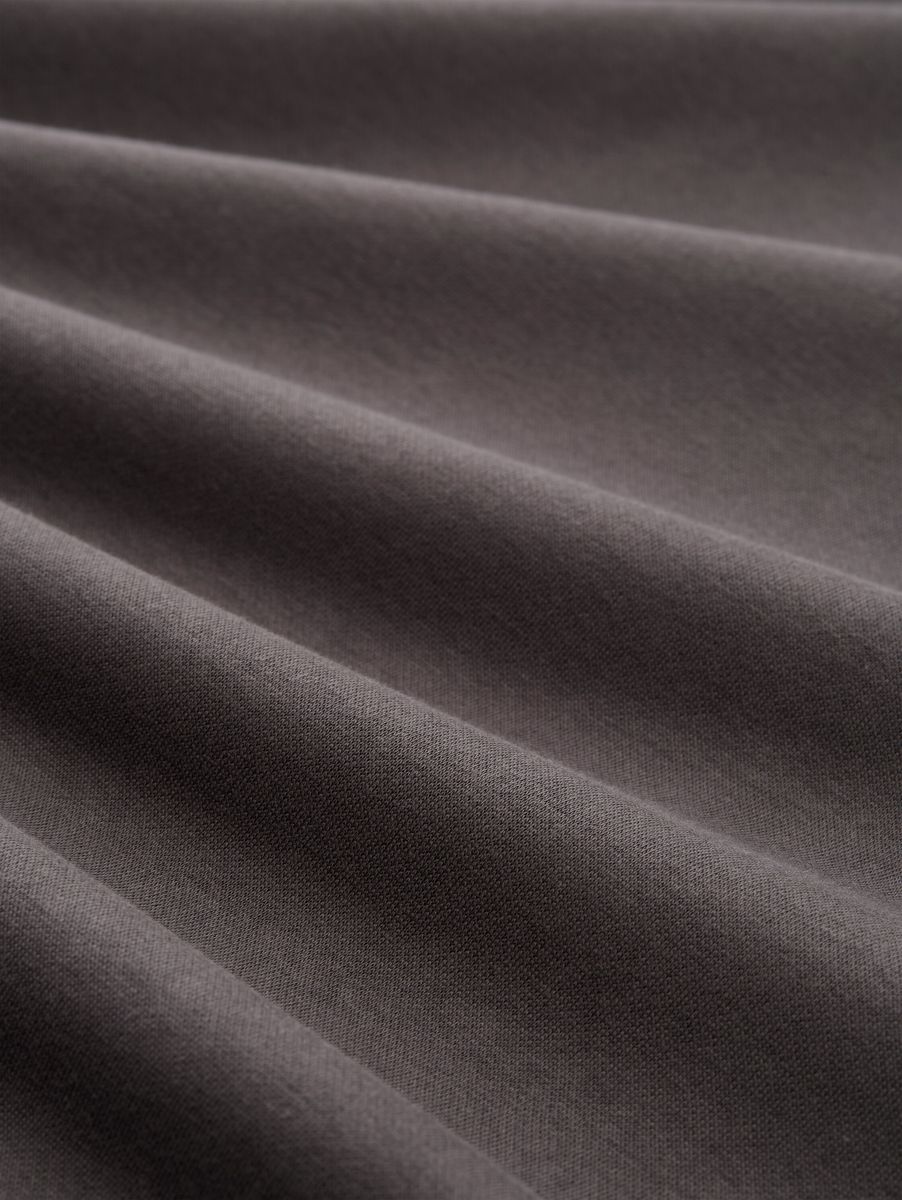 Minimalistischer Baumwoll-Hoodie mit Kordelzug