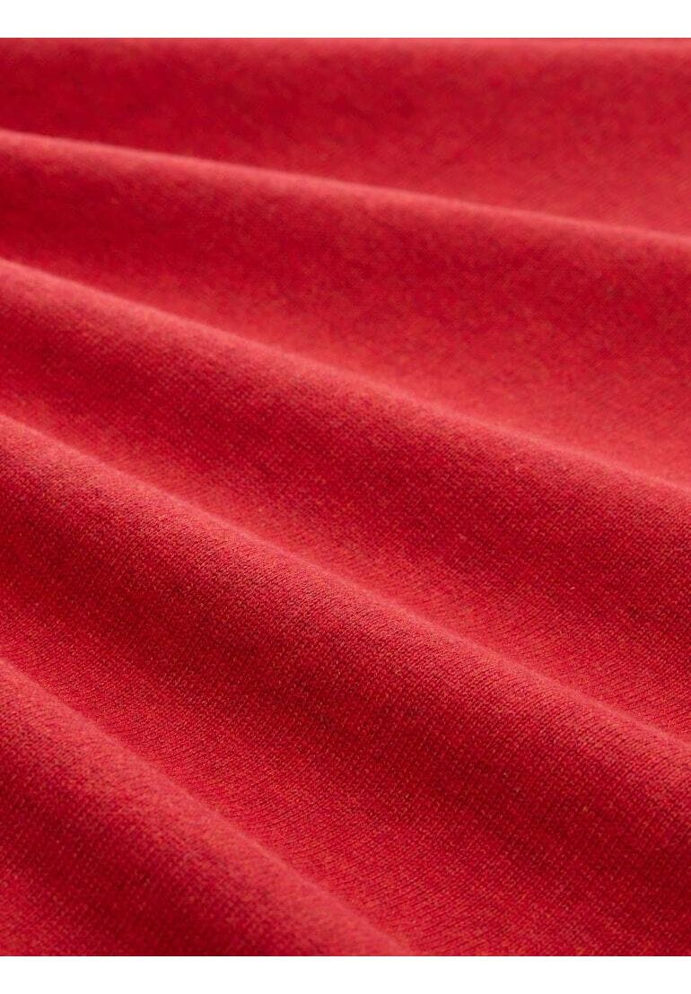 Klassischer Baumwollstrickpullover mit Rundhalsausschnitt